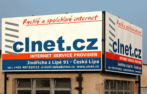billboard spolenosti CLNet s.r.o.